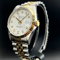 Rolex Datejust 36mm Acciaio/oro Bianco Brillanti