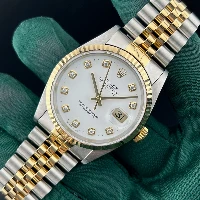 Rolex Datejust 36mm Acciaio/oro Bianco Brillanti