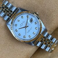 Rolex Datejust 36mm Acciaio/oro Bianco Brillanti