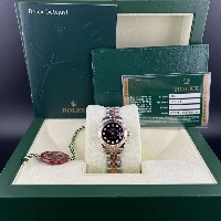 Rolex Lady Datejust 26mm Acciaio & Oro Rosa Nero Brillanti