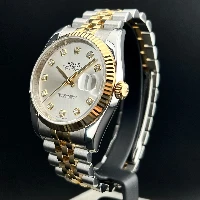 Rolex Datejust 36mm Acciaio/oro Silver Brillanti