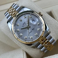 Rolex Datejust 36mm Acciaio/oro Silver Brillanti