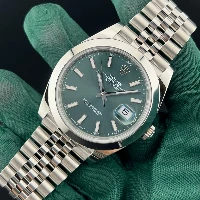 Rolex Datejust41mm Jubilee Verde Ghiera Liscia