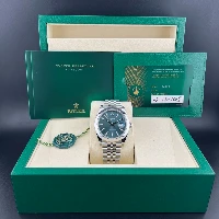 Rolex Datejust41mm Jubilee Verde Ghiera Liscia