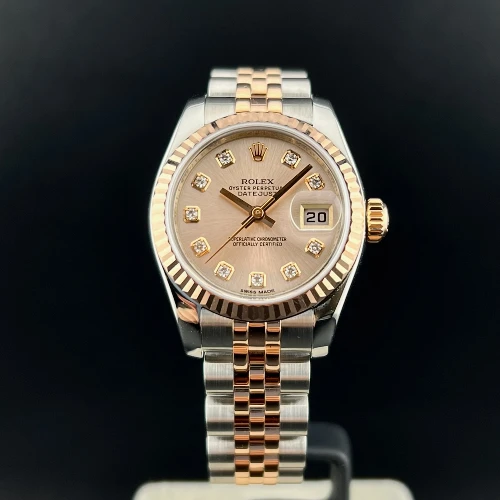 Rolex Lady Datejust 26mm Acciaio & Oro Rosa Pink Brillanti