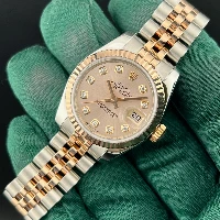 Rolex Lady Datejust 26mm Acciaio & Oro Rosa Pink Brillanti