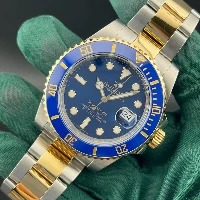 Rolex Submariner Date Acciaio & oro Ceramica Blu