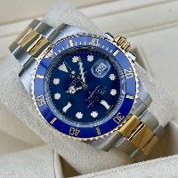 Rolex Submariner Date Acciaio & oro Ceramica Blu