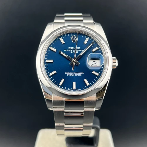 Rolex Oyster Perpetual Date 34mm Blu Indici