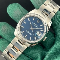 Rolex Oyster Perpetual Date 34mm Blu Indici