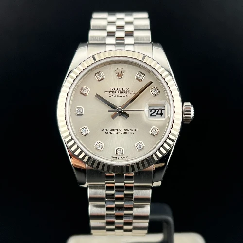 Rolex Datejust 31mm Silver Diamanti Jubilee