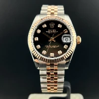 Rolex Datejust 31mm Acciaio & Oro Rosa Nero Brillanti