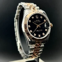 Rolex Datejust 31mm Acciaio & Oro Rosa Nero Brillanti
