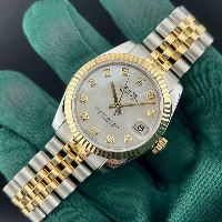 Rolex Datejust 31mm Acciaio & Oro Madreperla Bianca Brillanti