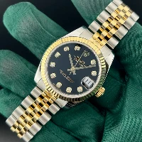 Rolex Datejust 31mm Acciaio & Oro Nero Brillanti