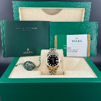 Rolex Datejust 31mm Acciaio & Oro Nero Brillanti