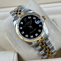 Rolex Datejust 31mm Acciaio & Oro Nero Brillanti