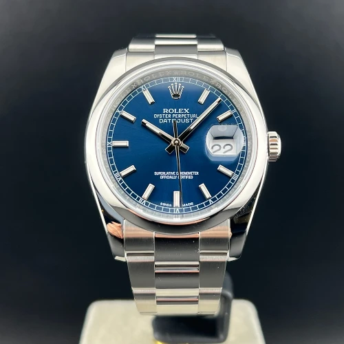 Rolex Datejust 36mm Blu Indici 