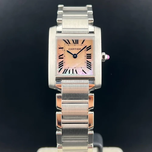 Cartier Tank Française Lady Madreperla Rosa
