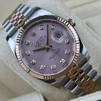 Rolex Datejust 36mm Acciaio/Oro Rosa Rosa Brillanti