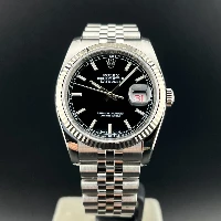 Rolex Datejust 36mm Jubilee Nero Indici Roulette