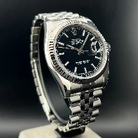 Rolex Datejust 36mm Jubilee Nero Indici Roulette