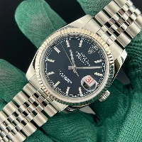 Rolex Datejust 36mm Jubilee Nero Indici Roulette