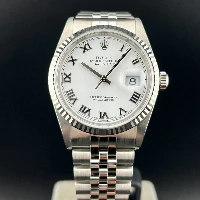 Rolex Datejust 36mm Bianco Romani Jubilee