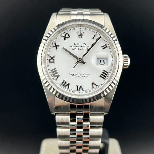Rolex Datejust 36mm Bianco Romani Jubilee