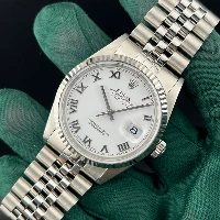 Rolex Datejust 36mm Bianco Romani Jubilee