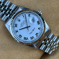 Rolex Datejust 36mm Bianco Romani Jubilee