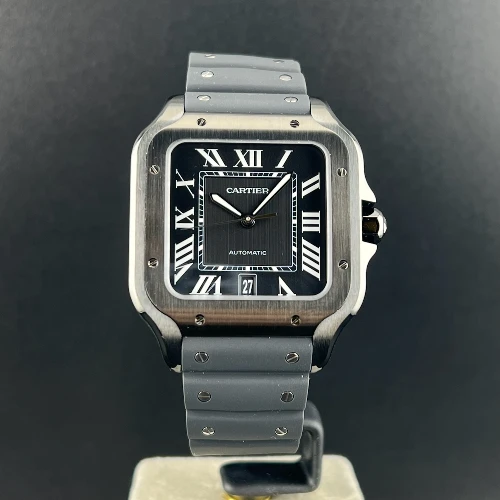 Santos De Cartier Large Black ADLC