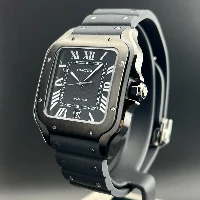 Santos De Cartier Large Black ADLC