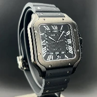 Santos De Cartier Large Black ADLC