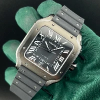 Santos De Cartier Large Black ADLC