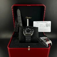 Santos De Cartier Large Black ADLC