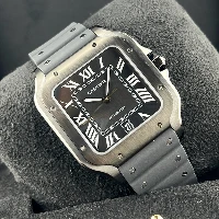 Santos De Cartier Large Black ADLC