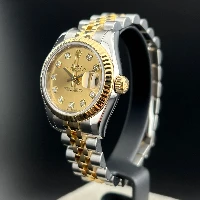 Rolex Lady Datejust 26mm Acciaio & Oro Champagne Brillanti