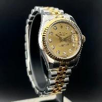 Rolex Lady Datejust 26mm Acciaio & Oro Champagne Brillanti