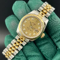 Rolex Lady Datejust 26mm Acciaio & Oro Champagne Brillanti