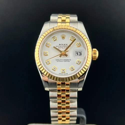 Rolex Lady Datejust 26mm Acciaio & Oro Bianco Brillanti