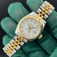 Rolex Lady Datejust 26mm Acciaio & Oro Bianco Brillanti