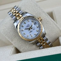 Rolex Lady Datejust 26mm Acciaio & Oro Bianco Brillanti