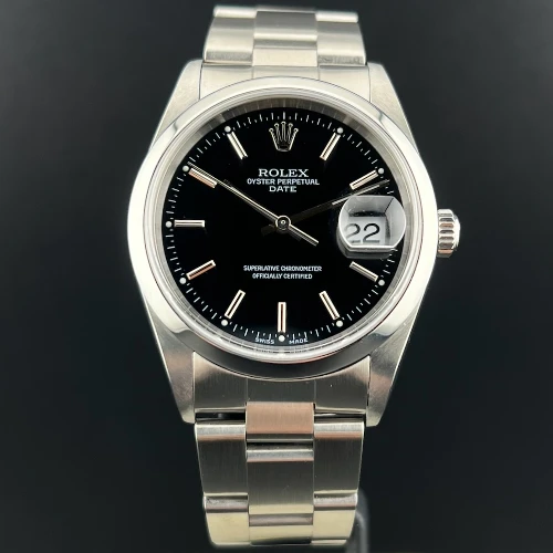 Rolex Oyster Perpetual Date 34mm Nero Indici