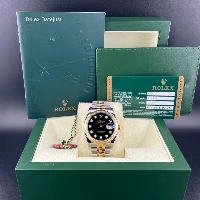 Rolex Datejust 36mm Acciaio/oro Nero Brillanti