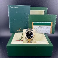 Rolex Datejust 36mm Acciaio/oro Nero Brillanti