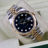Rolex Datejust 36mm Acciaio/oro Nero Brillanti