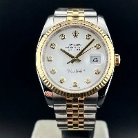Rolex Datejust 36mm Acciaio/oro Bianco Brillanti