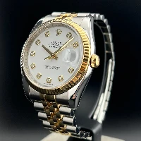 Rolex Datejust 36mm Acciaio/oro Bianco Brillanti