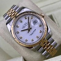 Rolex Datejust 36mm Acciaio/oro Bianco Brillanti